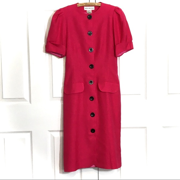 Vintage Dresses & Skirts - Vintage NIPON BOUTIQUE Short Sleeve Dress linen